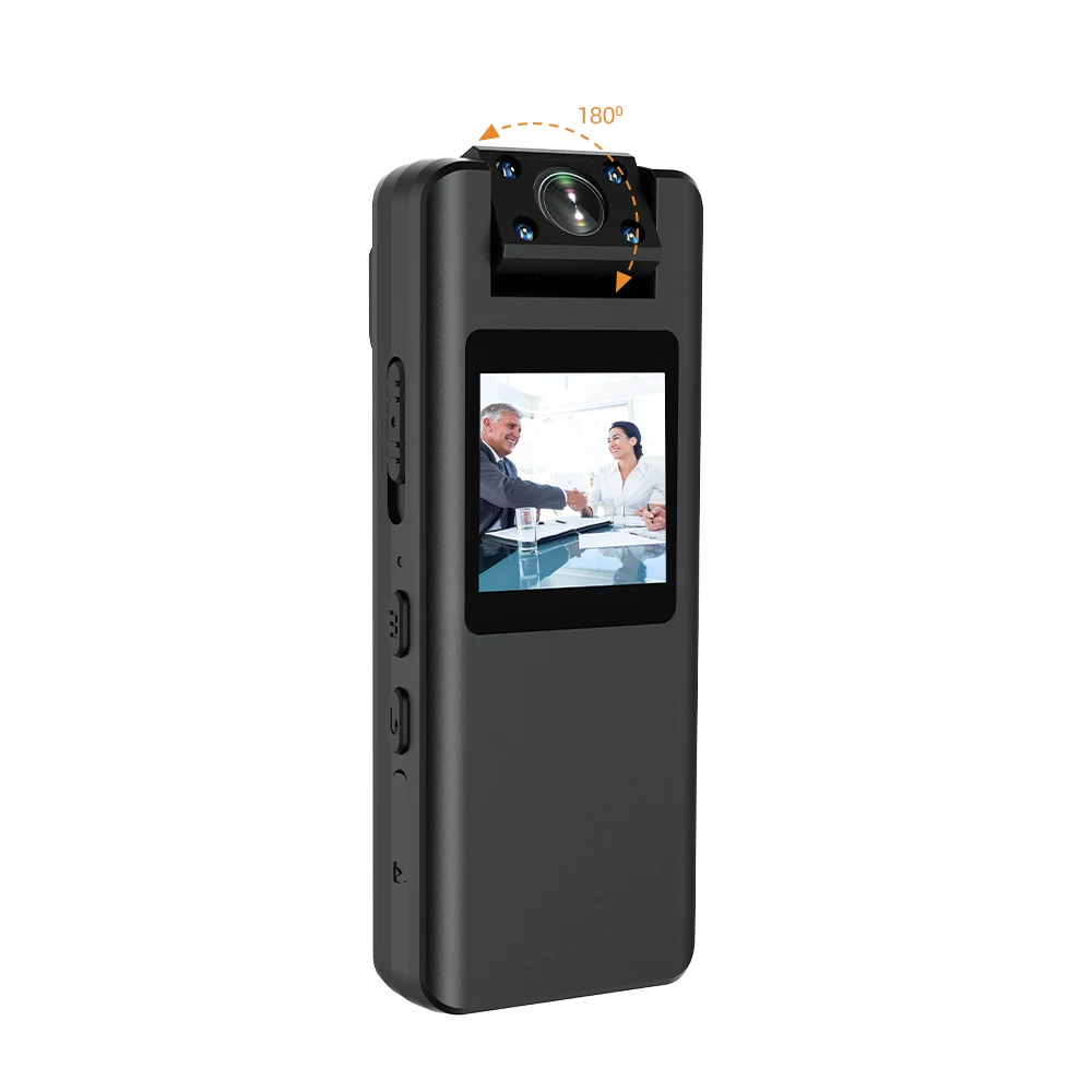 Vandlion A22 Digital Mini Body Camera Full HD 1080P Night Vision 2200mAh Long Battery Life Mounted Camera for Meeting Travel