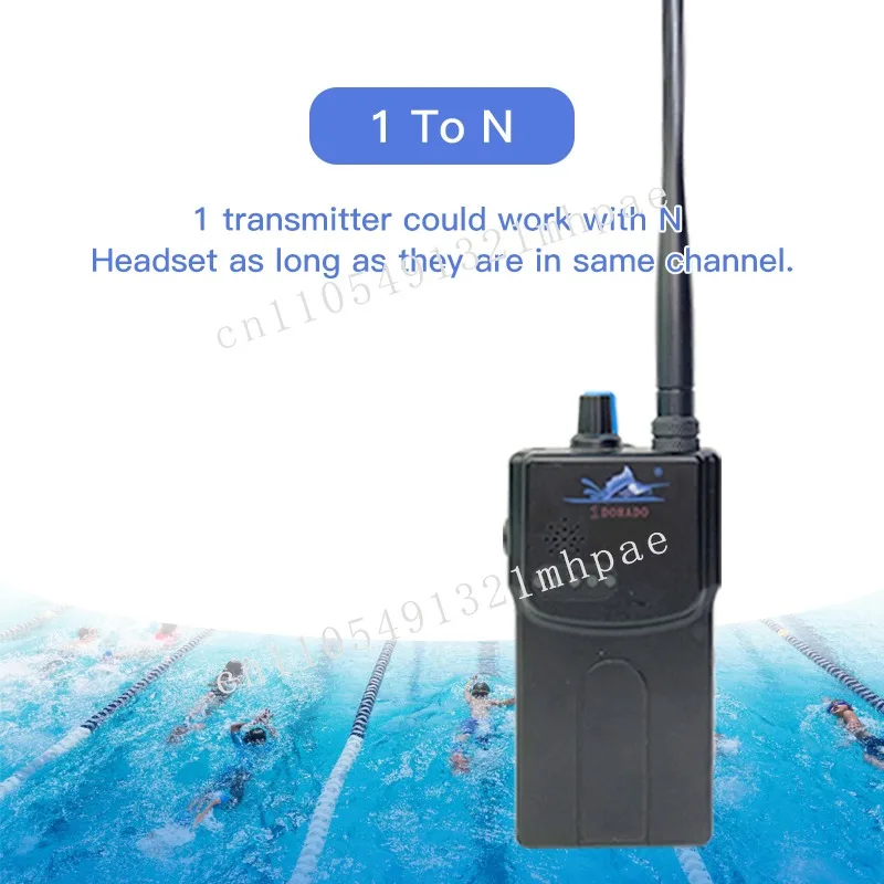 H900 FM Coach اتصال داخلي لاسلكي في الوقت الحقيقي مدرب السباحة تحت الماء اتصالات الرياضات المائية