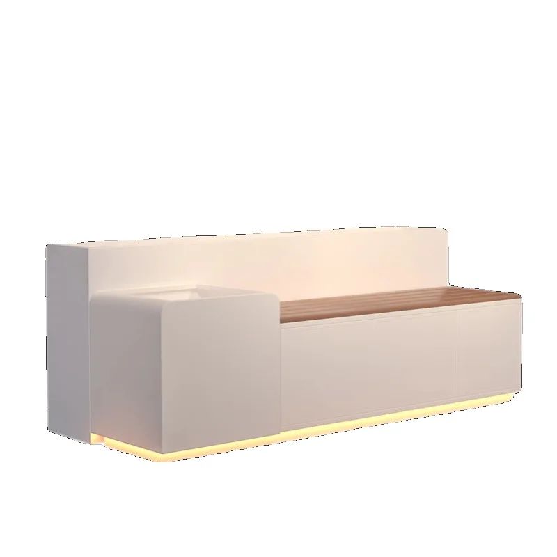 

Stainless steel flower box seat combination balcony courtyard partition flower slot bench outdoor leisure terrace flower stand g