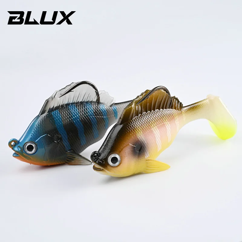 BLUX SLEEPER SHAD Gill Bottom Fishing Lure 8cm 19g Lead Head Hidden Hook Soft Bait Swimbaits Fish Jig Paddle Tail Pike Bass Gear