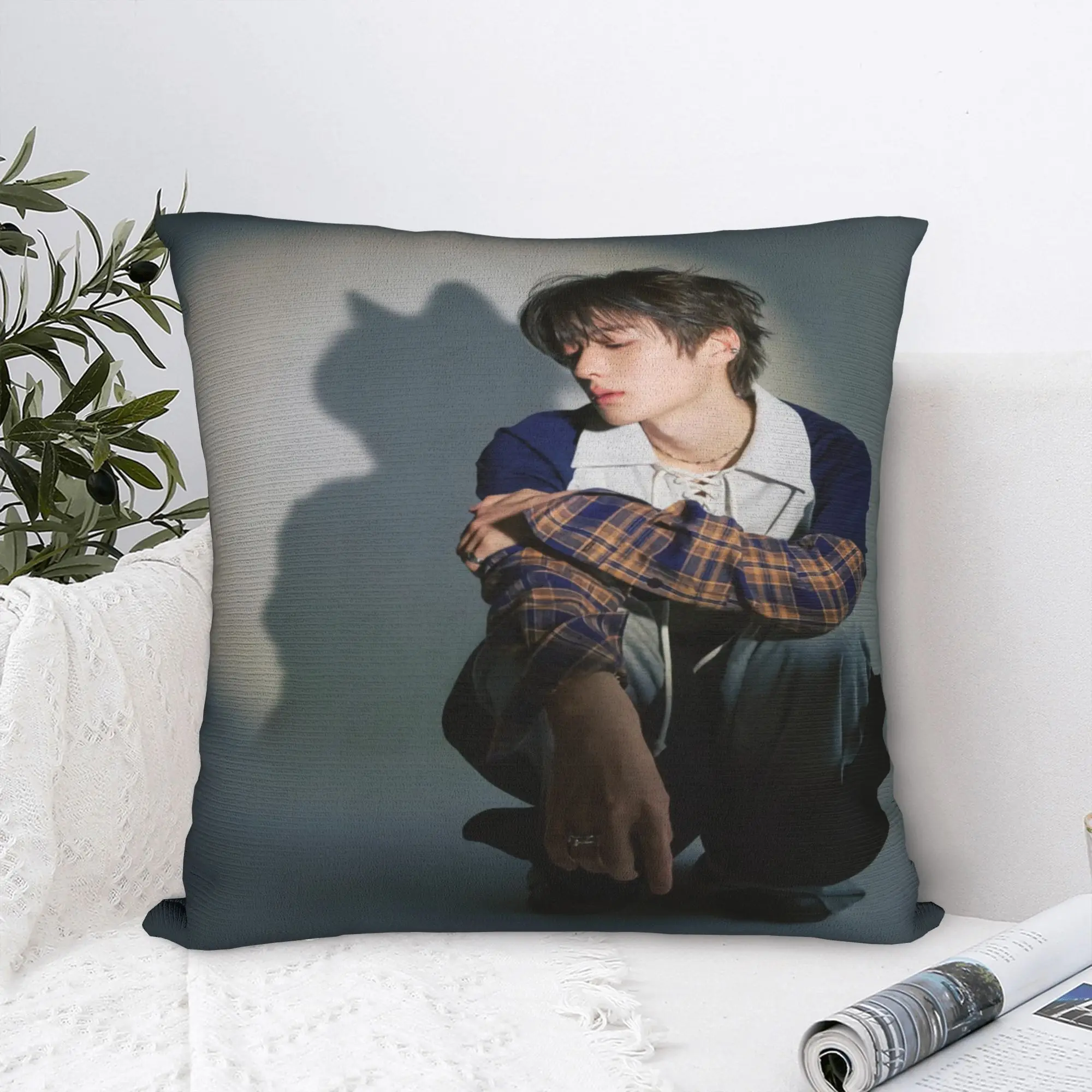 Ald1 Members Pillow Cover  Graphic Cushion Cover Kawaii Pillow Case For Wedding Party Home Decor