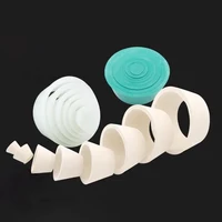 9 unids/lote de soporte de embudo Buchner de goma/silocono, tapón de soporte de filtro para botella de filtro, equipo de laboratorio de química