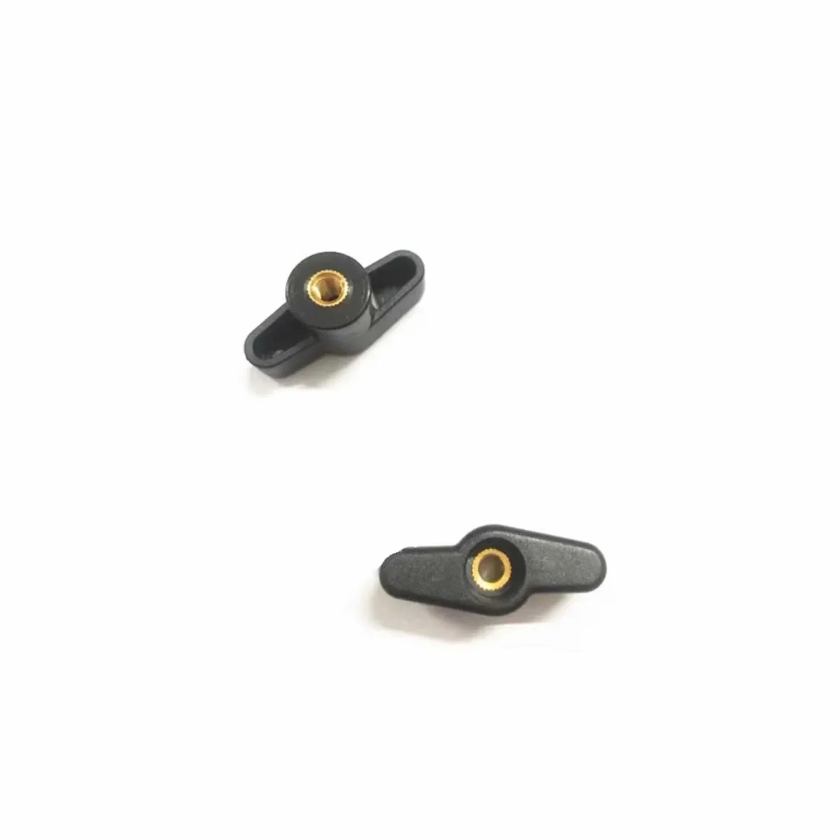 45 #   T-شكل من خلال ثقب كلمة واحدة اليد الملتوية البلاستيك رئيس تعديل مقبض المطاط رئيس الجوز M5M6M8M10 #3