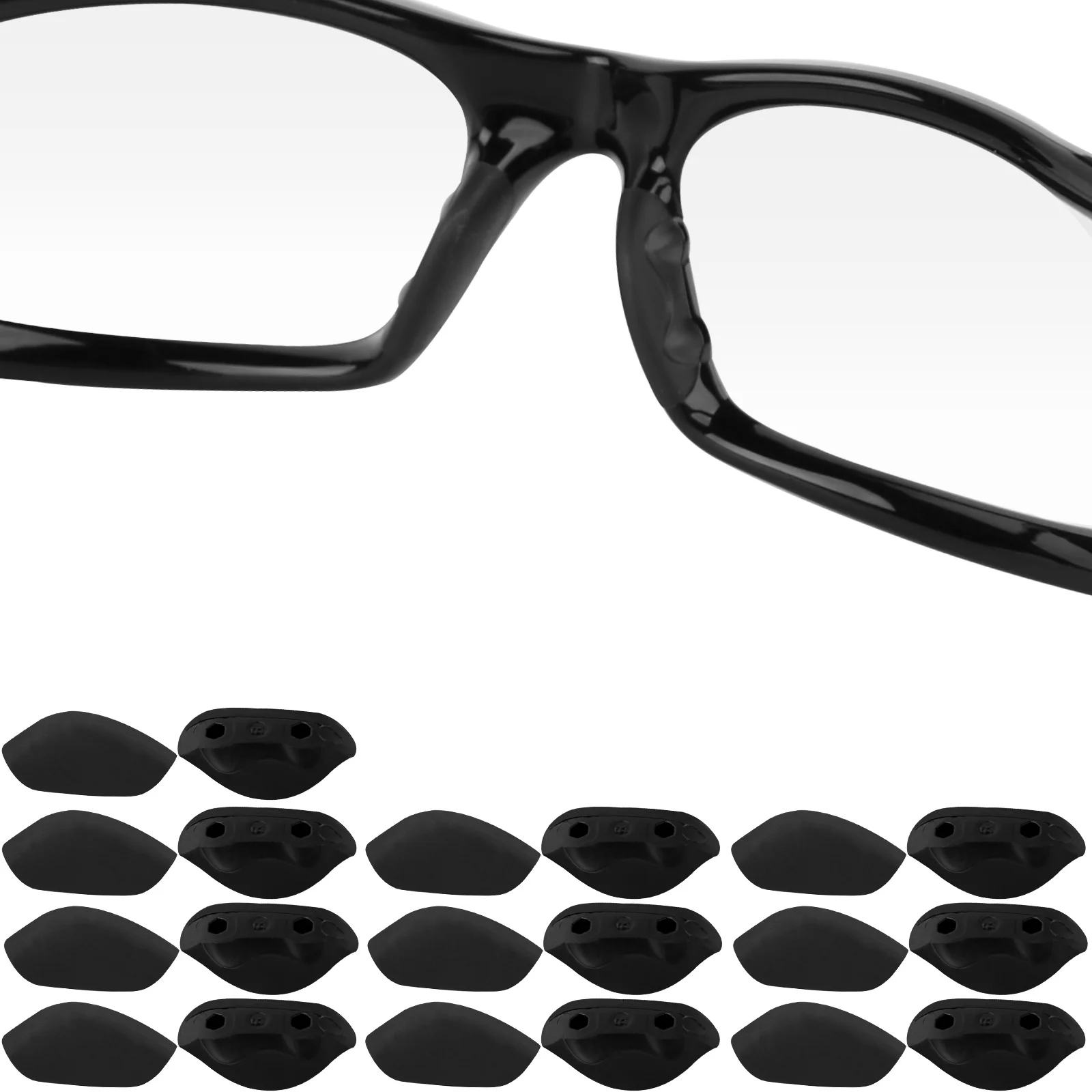 

E.O.S Silicon Rubber Replacement Black Nose Pads for Oakley Straight Jacket 2007 Frame Multi-Options