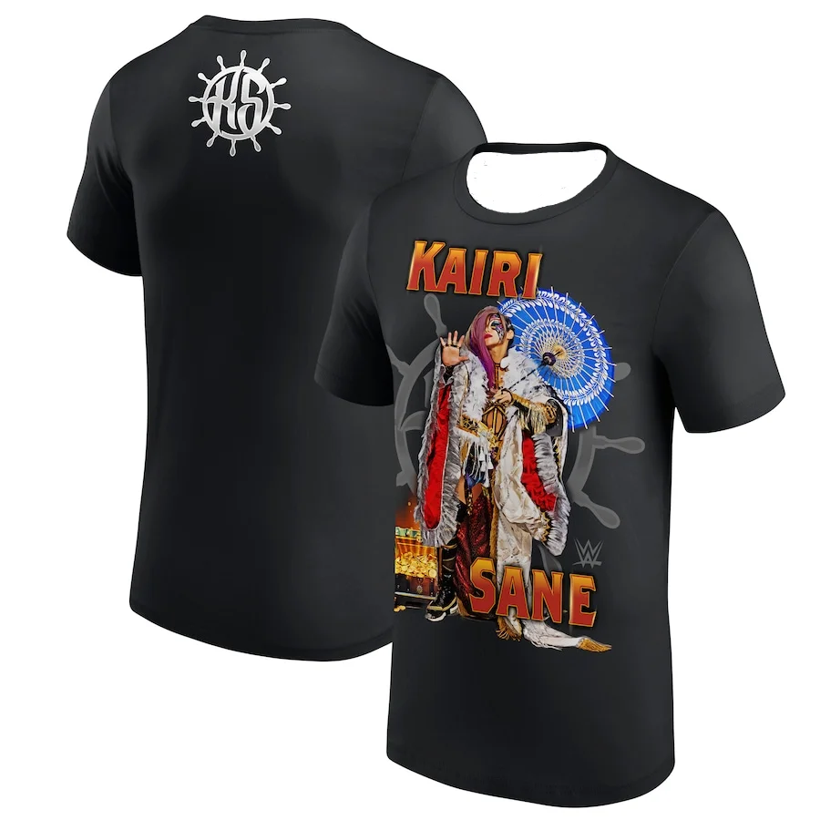 

Men's Summer Clothes WWE Kairi Sane Wheel T-Shirt Fighting Football Jersey T-shirt Quick-drying Absorb Sweat Tees Top Moto