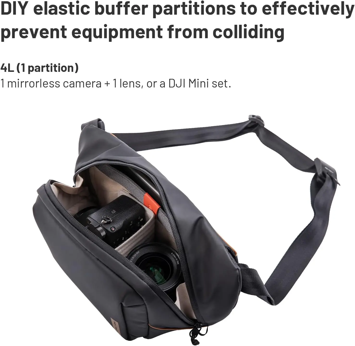 FOR Photographer Shooting PGYTECH OneGo Solo V2 4L Compact Camera Chest Sling Bag Travel Storage Case