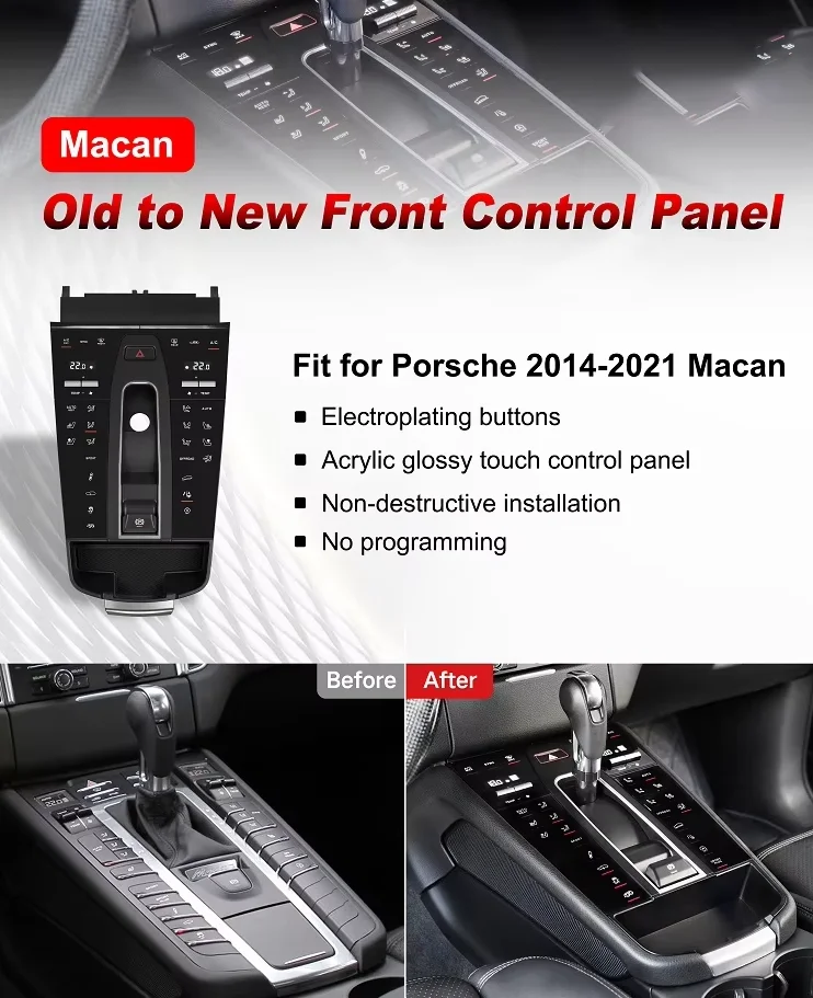 Multifunctional Interior Enhancements for 2014-2021 Macan Centre Console Panel