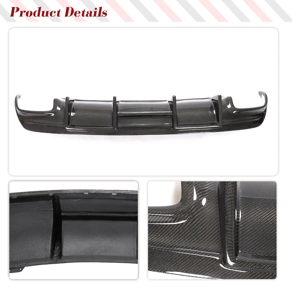 Carbon Fiber Car Rear Bumper Lip Diffuser For Mercedes Benz CLA Class W117 CLA45 2016-2018 Car Styling FRP Black Rear Lip