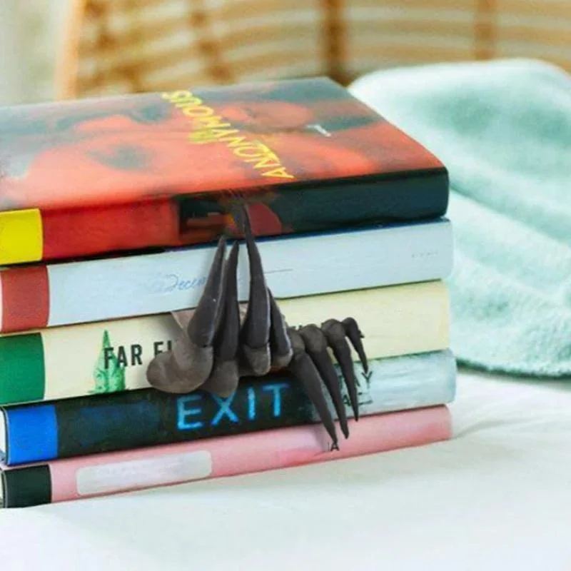 Adult Thriller Demon Hand Halloween Horror Demon Hand Bookmark Devil Paw Resin Crafts Desktop Decoration Bookmark Ornament image 2