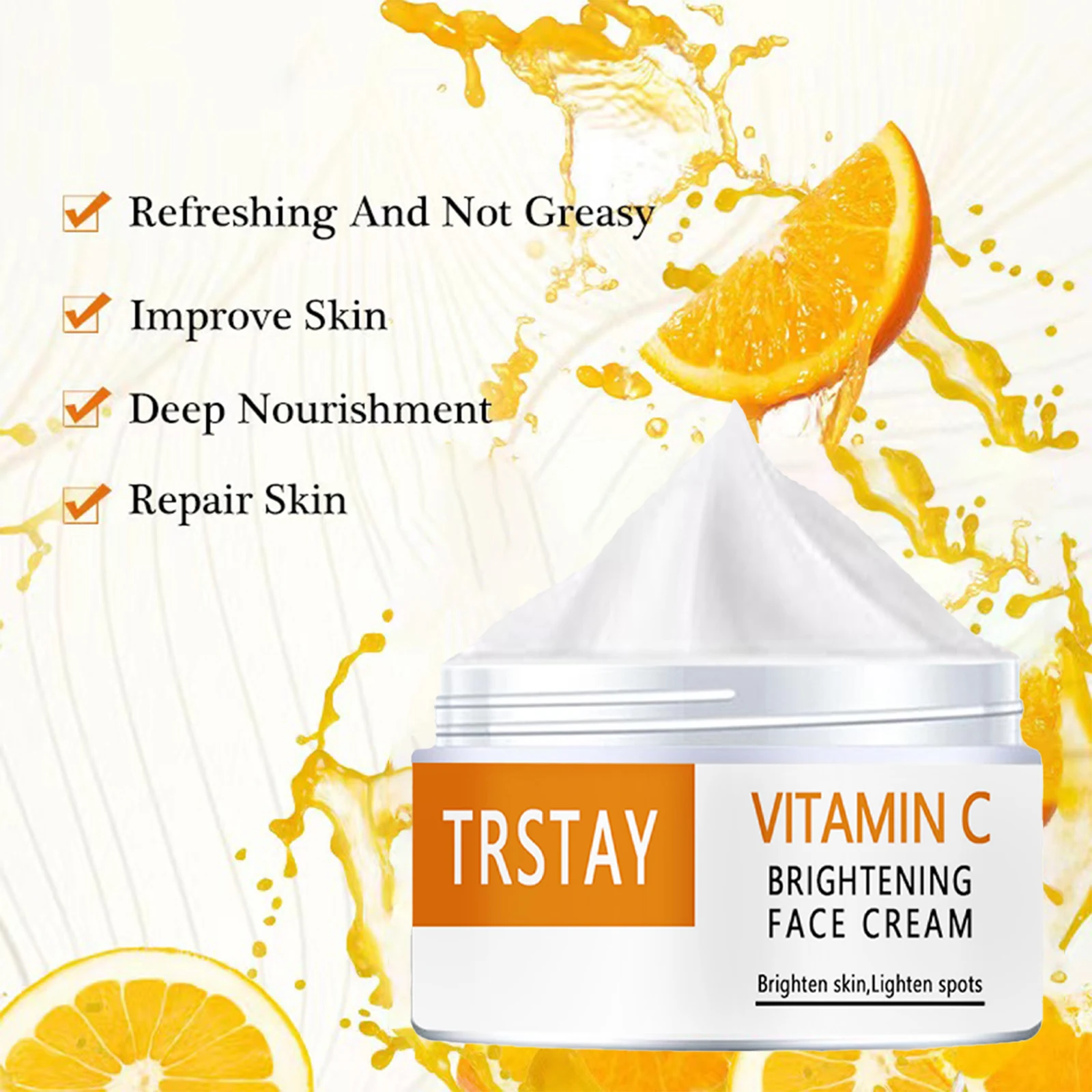 TRSTAY face cream lighten black spots with vitamin C pigment face cream brighten skin care products beauty and health care