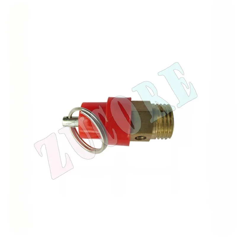 Air compressor safety valve small red cap pull ring automatic exhaust pressure relief pressure limiting valve