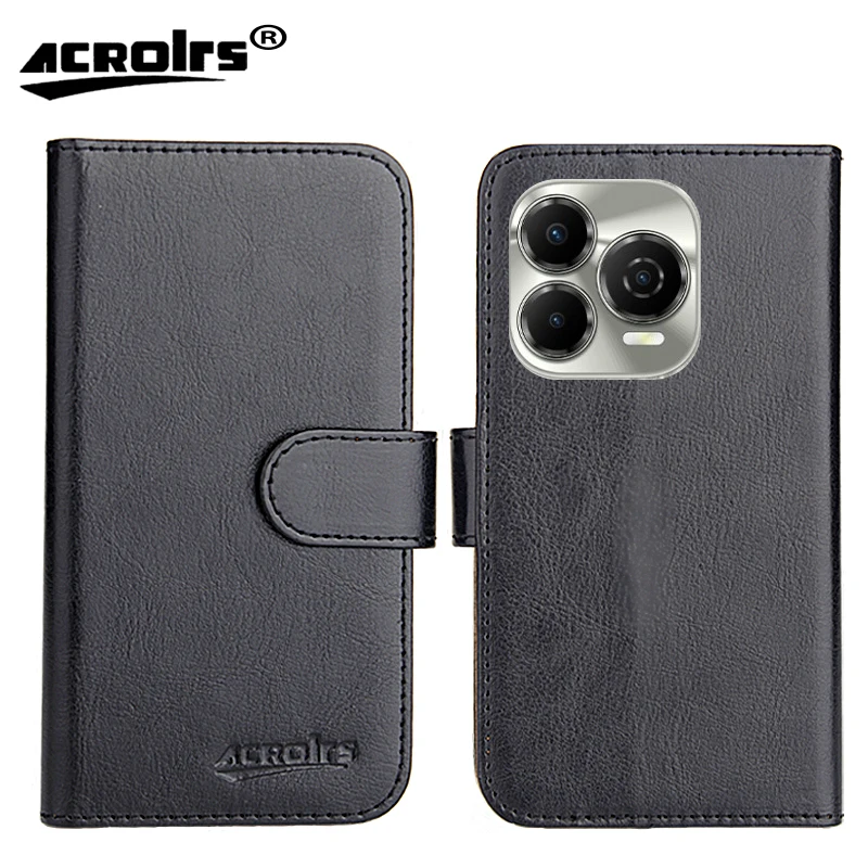 

For Wiko T21 Case 6.67" 6 Colors Flip Luxury Fashion Retro Soft Leather Exclusive Phone Protective Crazy Horse Cover