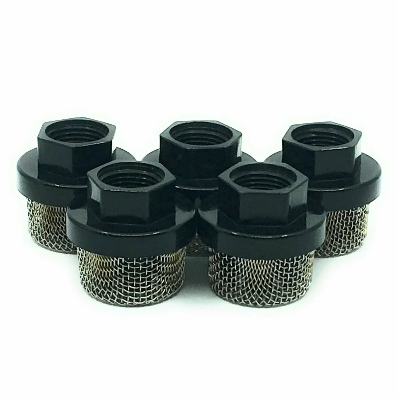 

5 шт. безвоздушный спрей 235004 Titan 700-805 3/4 дюйма UNF нейлоновая крышка входной экран