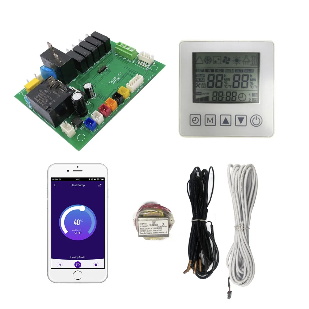 Domestic Heat Pump Controller Air Source Water Heating Tuya Wifi Heat Pump pcba Control Board