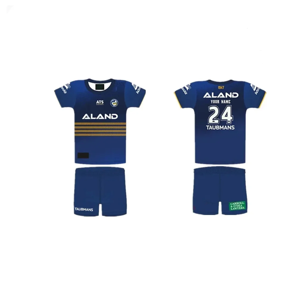 

2024 Parramatta Eels Kids Kit Rugby Jersey Size:16-26 （Print Custom Name Number）