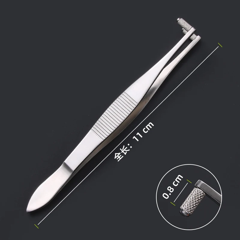 

Ophthalmic microscope roller tweezers double-wheel massage forceps corneal epithelial roller tweezers surgical tools