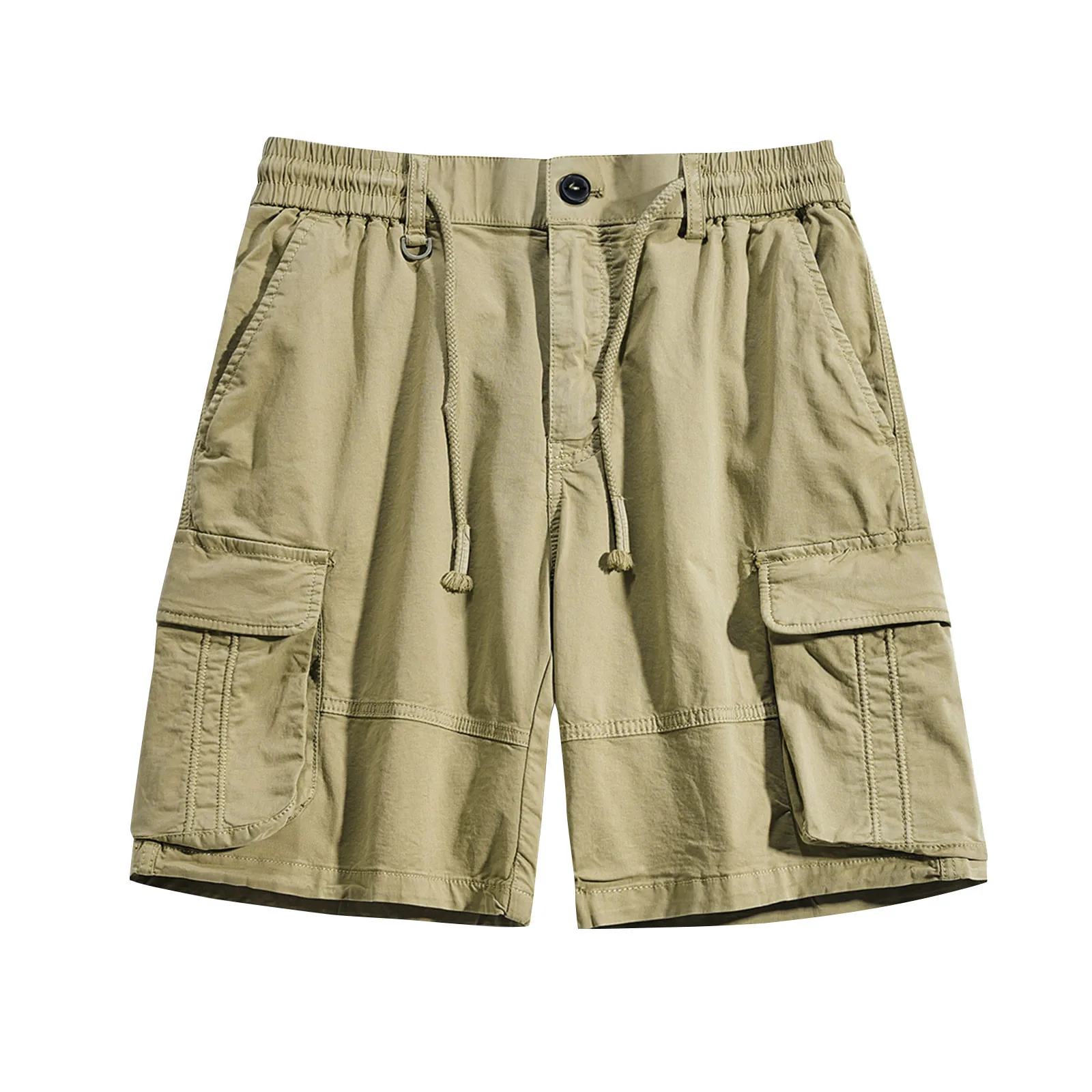 Shorts de travail décontractés pour hommes, vêtements de plein air pour hommes, documents solides, poche serrée, fermeture éclair, pantalons d'affaires minces, zones bre