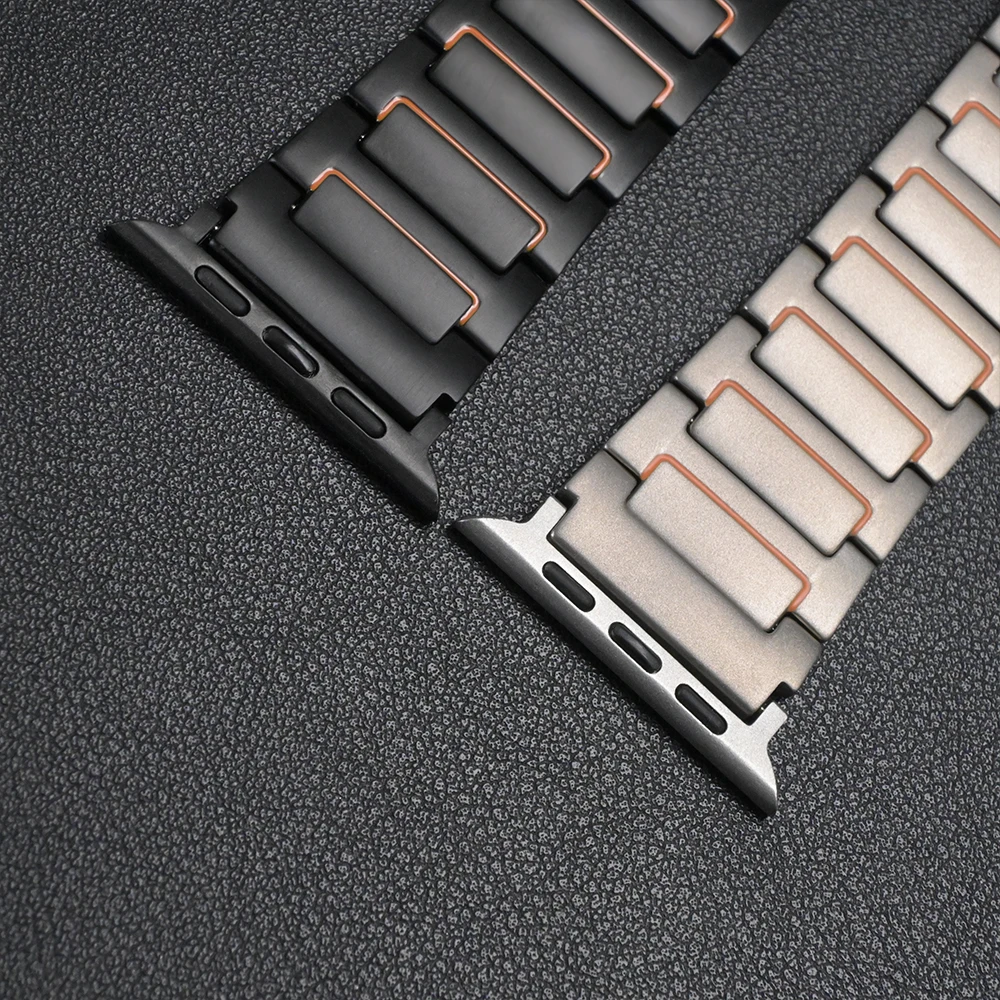 Titanium Orange Strap for Huawei Watch 5 4 4 Pro GT2 GT3 GT4 GT5 46mm Luxury 22mm Titanium Band for Oneplus Watch 3 2R Bracelet