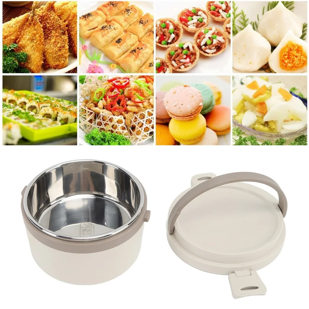 Portable 304 Stainless Steel Lunch Storage Container 700ml/1200ml Thermal Lunch Box Compartment Lunch Box For Picnics