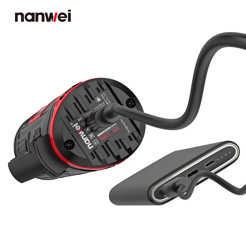 Nanwei Mini Ratchet Wrench Truss 45NM Electric Wrench Angle 12V Fast Right Angle Charging Line Frame Driver Set