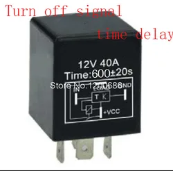Normally ON FN YS020 30A 10 minutes delay off after switch turn off 12V Time Delay Relay SPDT 600 second delay release off relay