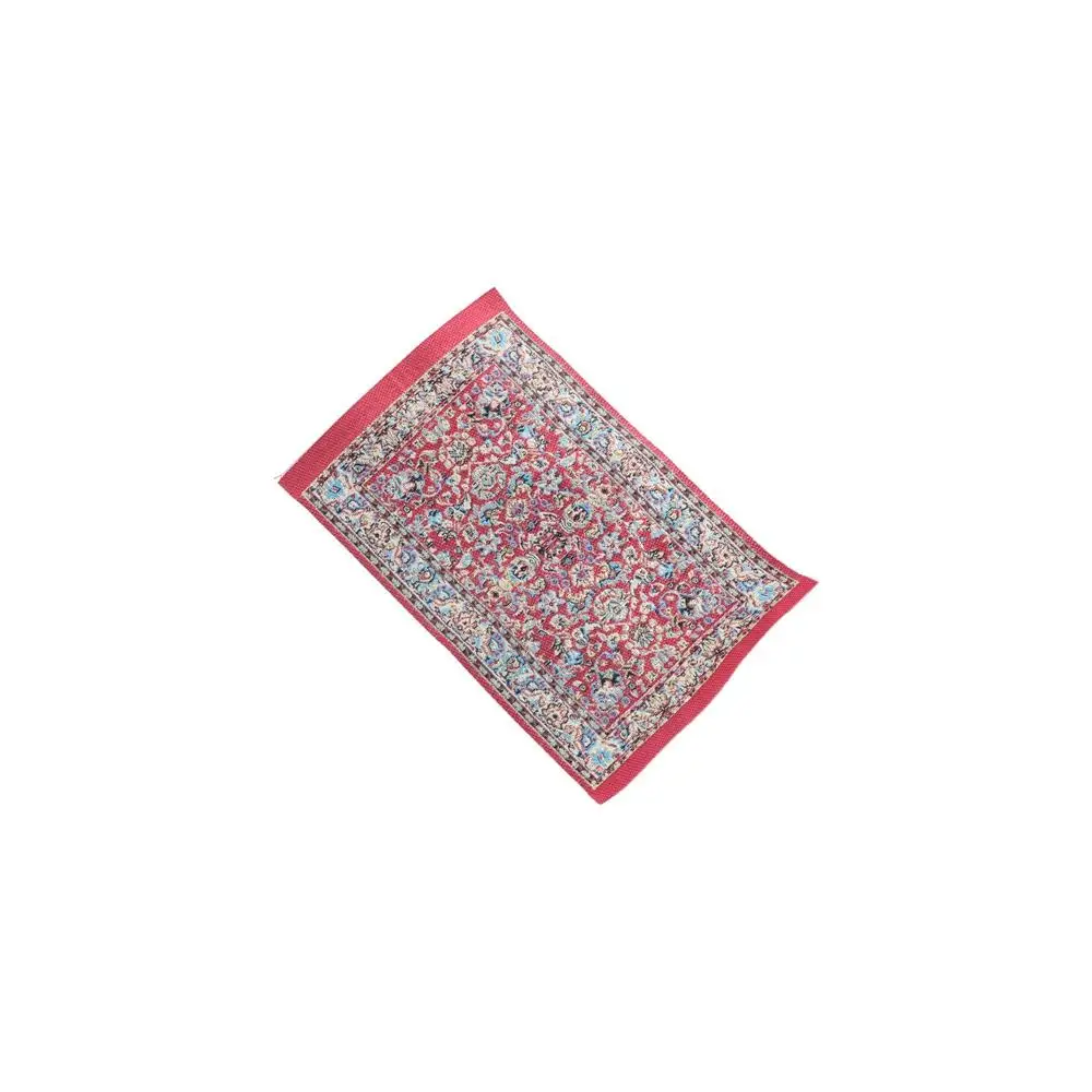 Accessori per casa delle bambole Tappetino con motivo floreale Mobili per casa delle bambole 1:12 Tappeti per tessitura di simulazione in miniatura per casa delle bambole Tappeto per casa delle bambole