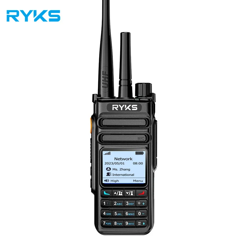 2026RYKS BQ-888 Walkie Talkie 5000km Long Talk Range 4g LTE POC Network Radio Sim Card Walkie Talkie