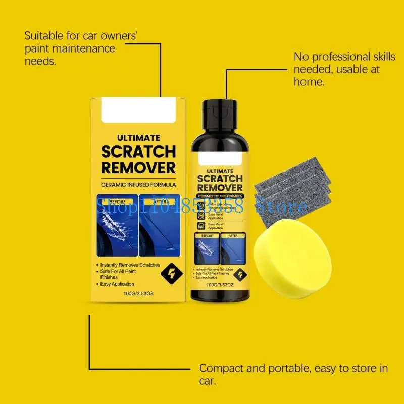 652F Car Scratch Remover for Light Paint Touch-Up and Daily Exterior Use