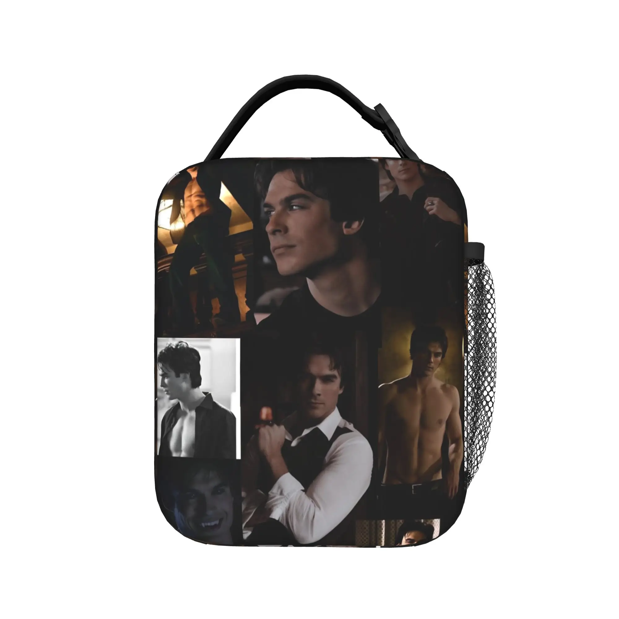 Lunch Bag The Vampire Diaries Resuable Movie Picnic Lunch Box For Women  Leisure Convenient Print Cooler Bag