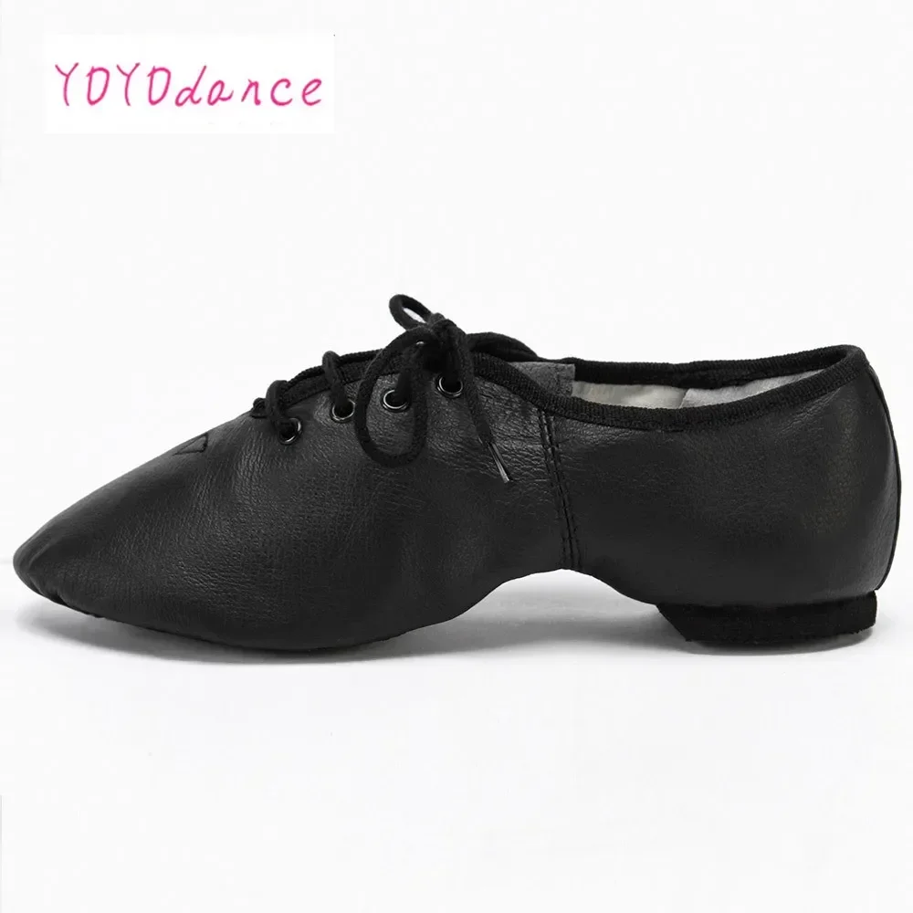 New Professional Jazz Dance Shoes Boot Women Men Kids Lace Up Dancing Sneakers Leather Athletic Shoes