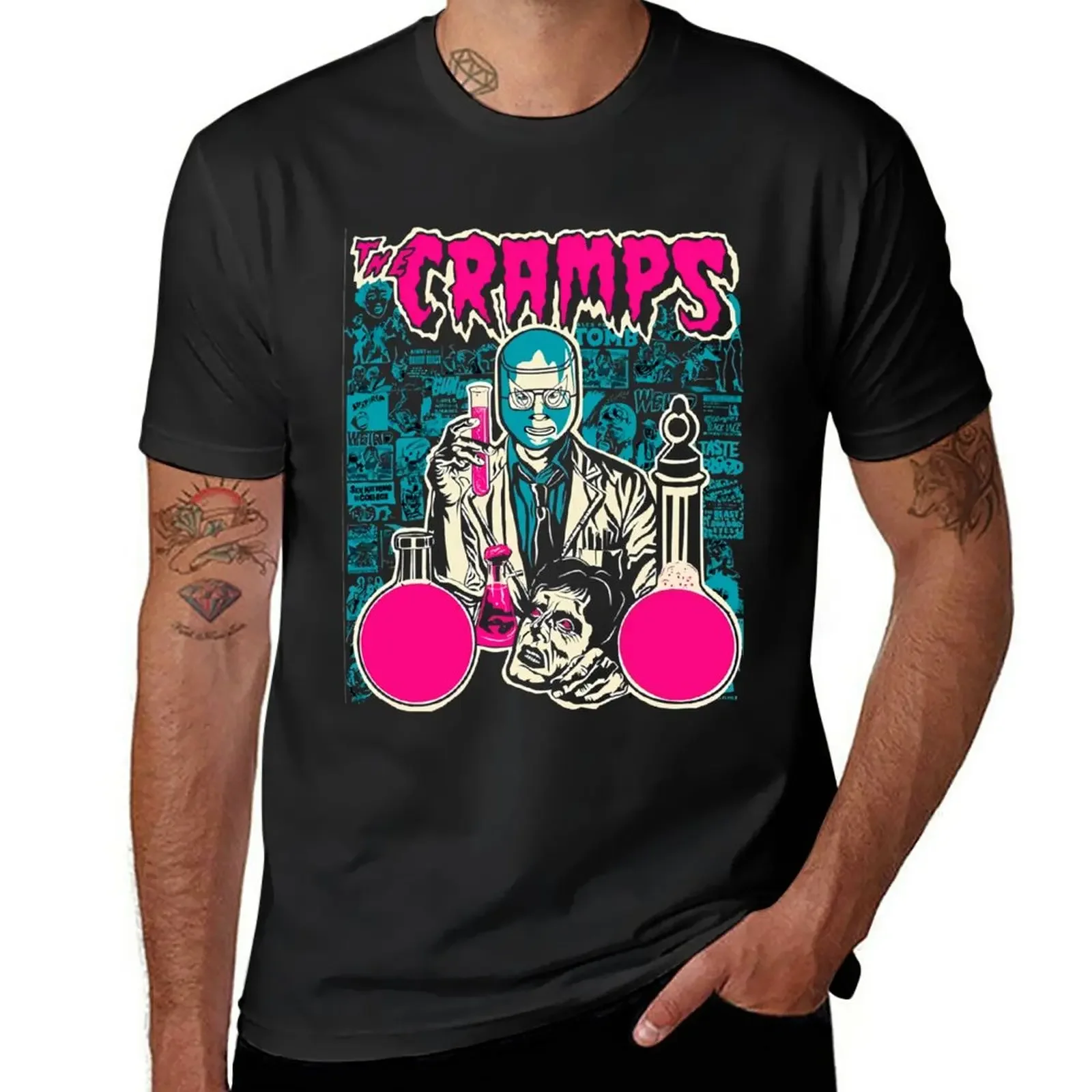 New La tournée des Cramps des années 80 T-Shirt graphic t shirts Aesthetic clothing mens graphic t-shirts funny