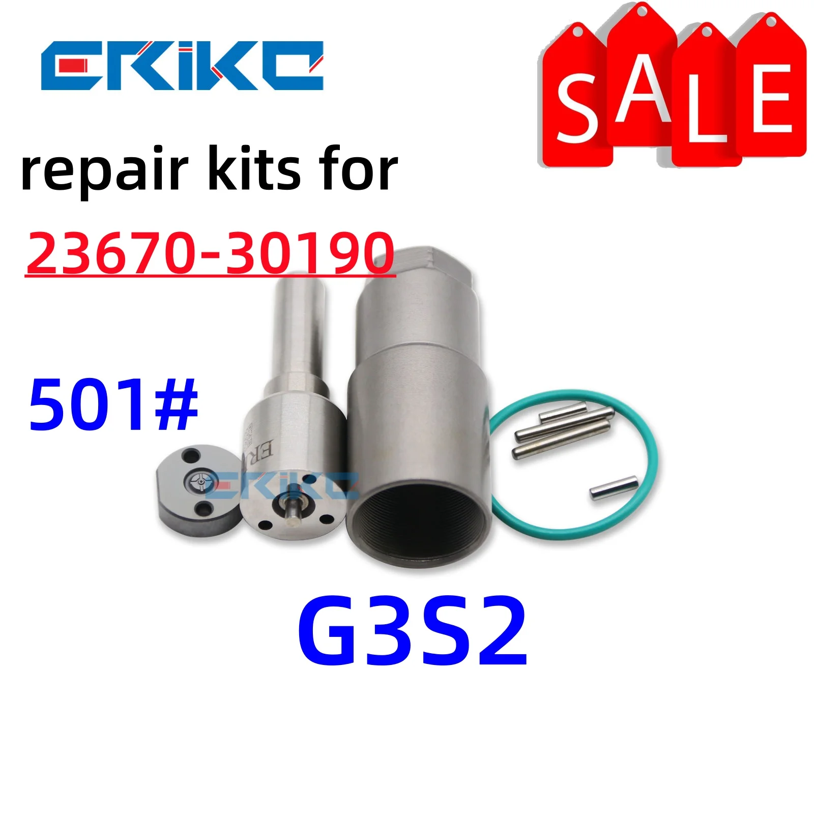 

Дизельная форсунка G3S2 Регулирующий клапан Пластина 501 # Для форсунки Common Rail 23670-30190 Toyota Cruiser Prado Fortuner Prado 01-10