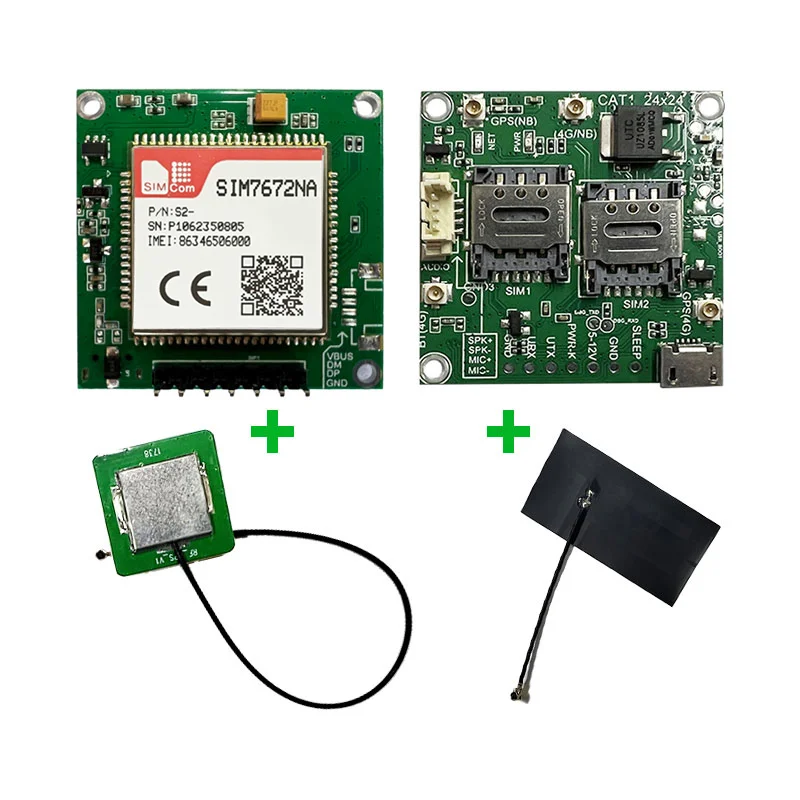 

Основная плата SIMcom SIM7672G/NA/E — глобальная версия чипа Qualcomm Data + GNSS (опционально) — модем LTE Cat1 без голоса для M2M/IoT Applic