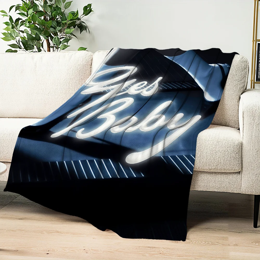 singer M-Madison Beer yes baby Flannel warm comfort soft plush blanket for sofa living room hogar bedroom travel gift home