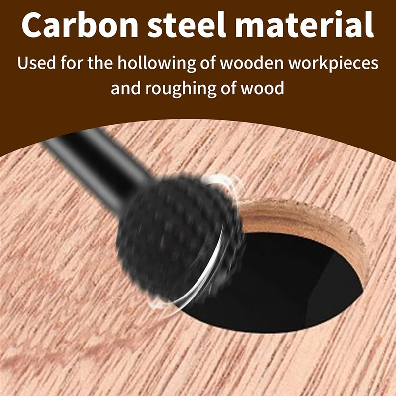 

A02F-4Pcs Ball Grinding Head Ball Gouge Angle Grinder Attachment Sphere Rotary Burr With 5/8-11 Threads