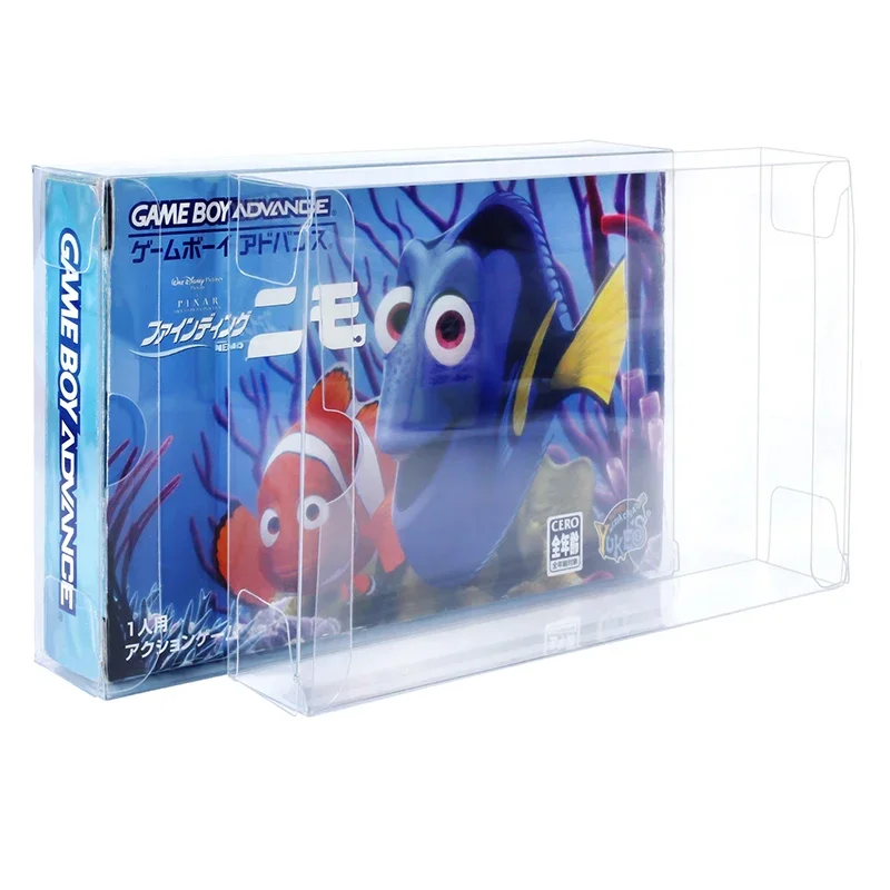 10pcs Clear Plastic Carts CIB Case Protector Sleeve Box for Game Boy Advance GBA Cartridge Japanese Games