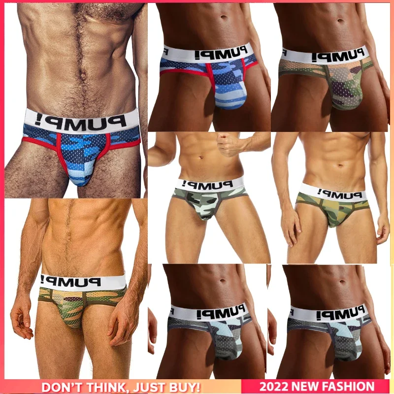 8Pcs Soft Gay Panties Jockstrap Men\'s Briefs Popular Cotton Innerwear Sexy Man Underwear Brief Men Underpants  Bikini Men Briefs