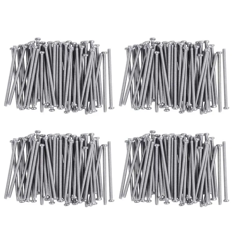BHTS-M2.5 X 40Mm 304 Stainless Steel Phillips Round Head Screws Bolt 240Pcs