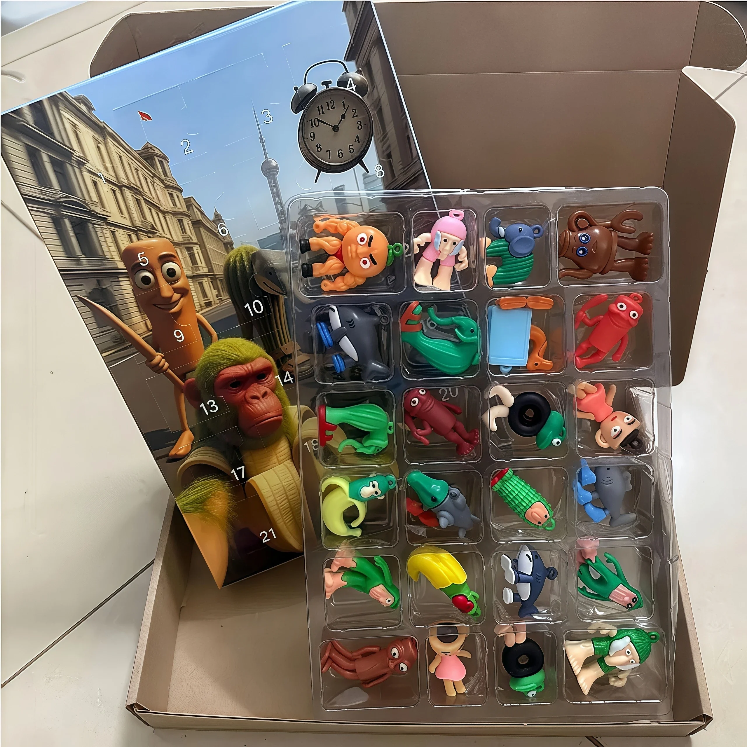 2025 الدماغ الإيطالي تقويم القدوم تونغ تونغ صحور Tralalelo Tralala العد التنازلي تقويم القدوم هدية الكريسماس 24 يوما