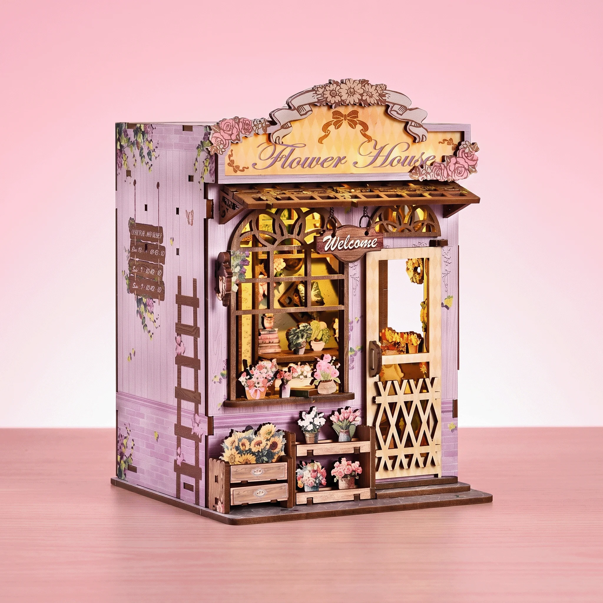 cross-border-new-static-corner-flower-house-book-diy-hut-wooden-assembly-building-model-miniature-landscape-oem-odm