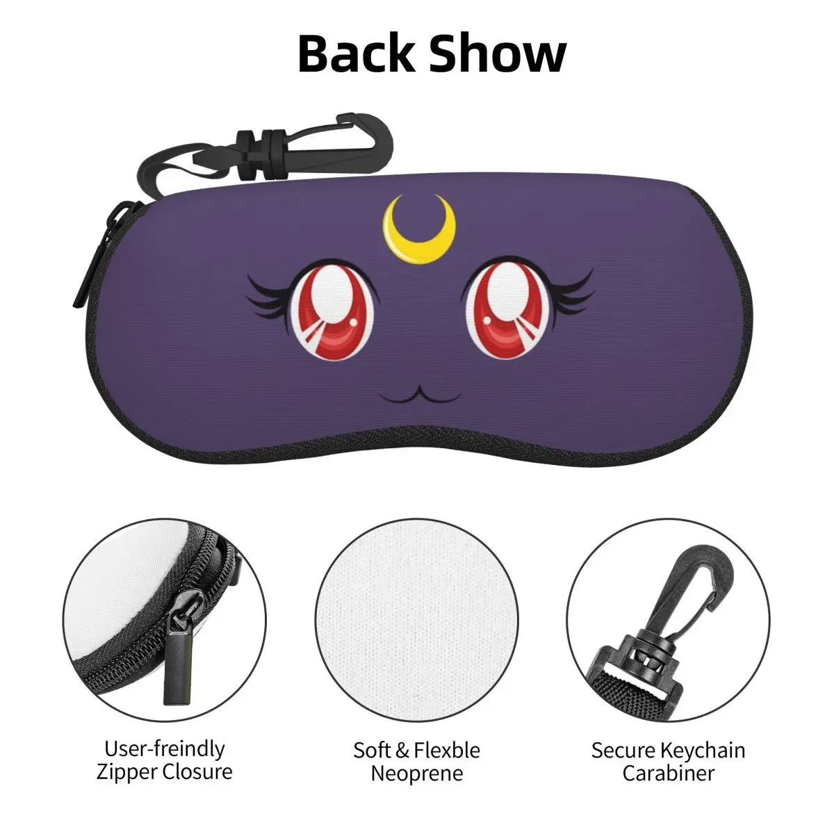 Custom S-Sailors M-Moons Cosplay Glasses Case Cool Comics Shell Eyeglasses Case Sunglasses Box