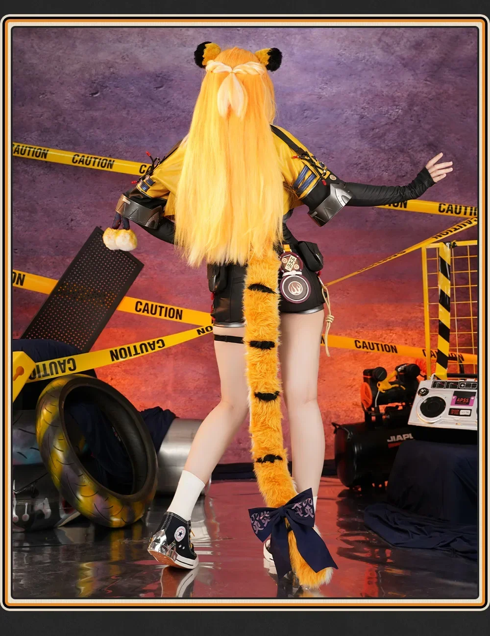 أزياء كوسبلاي كوسبلاي زينليس زون زيرو جو فوفو التأثيرية أزياء شعر مستعار آذان ذيل كون أزياء مناسبة للهالوين ملابس لعب الأدوار Clothi