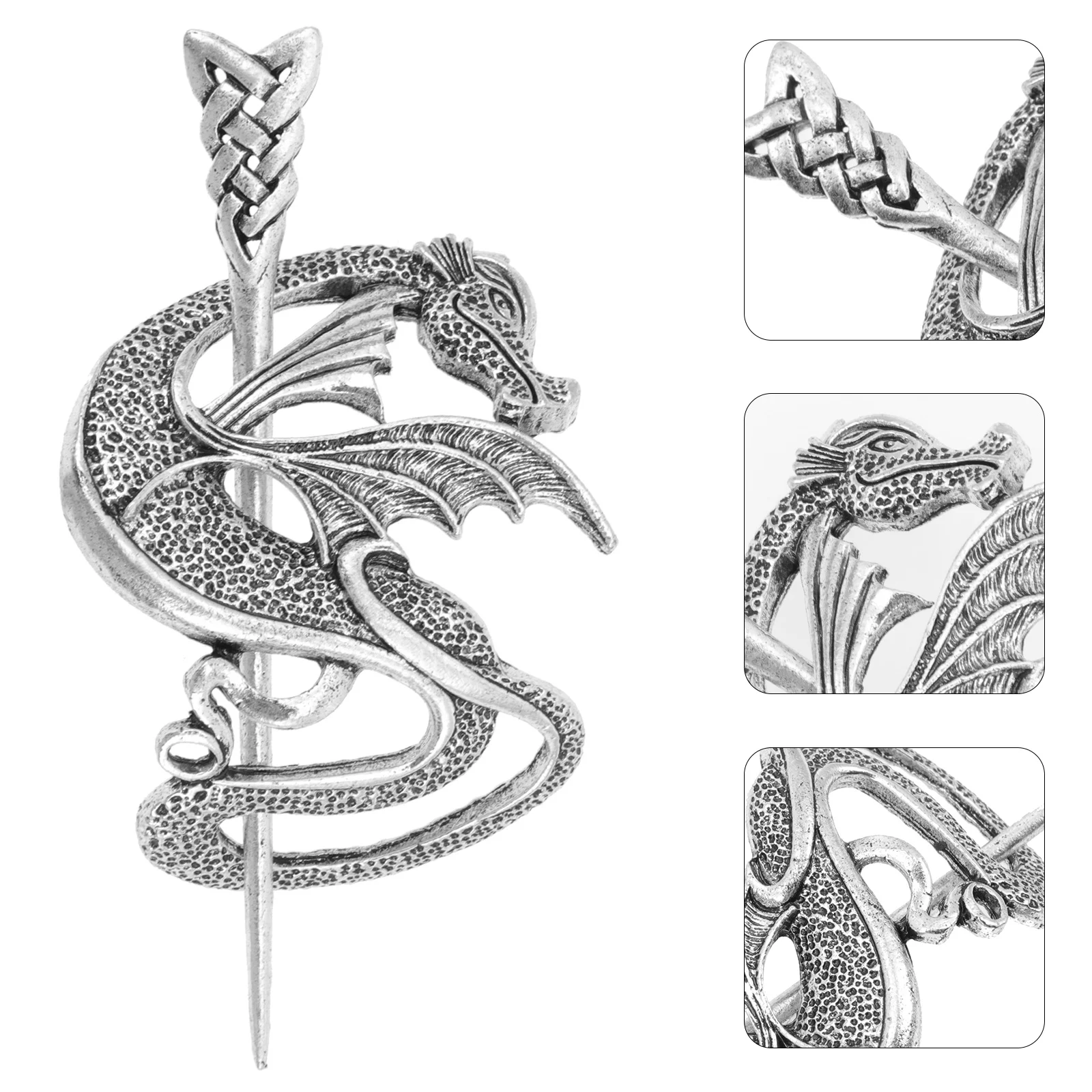 

Vintage Viking Hairpins Metal Knot Clip Alloy Accessories for Women Barrette Miss Slide