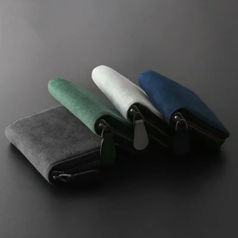 Car Suede Leather Portable storage box driver\'s license ID d storage bag For dacia duster spring logan sandero Accessories