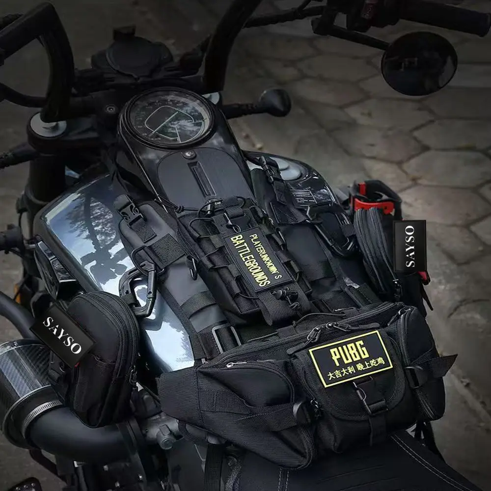 

Набор сумок на бак для мотоцикла с основанием, универсальная поясная сумка, боковая внутренняя водонепроницаемая сумка для верховой езды на открытом воздухе, дорожные сумки на плечо, седло