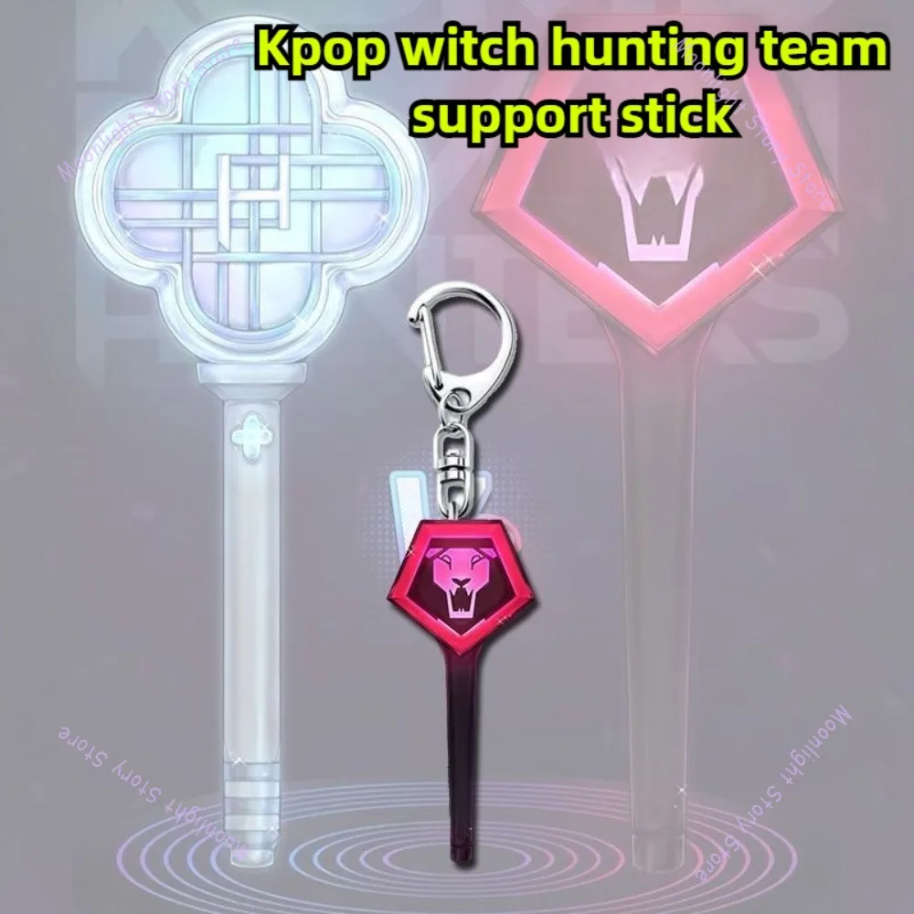 Gantungan Kunci Tongkat Sorak Anime K-Pop Demon Hunters, Hadiah Kembali ke Sekolah, Gantungan Ransel untuk Penggemar Koleksi