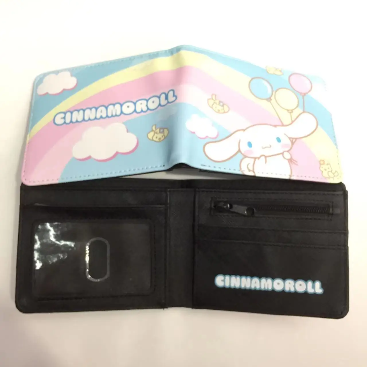 Sanrio Cartoon Wallet Cinnamoroll PU Leather Purse with Coin Pocket