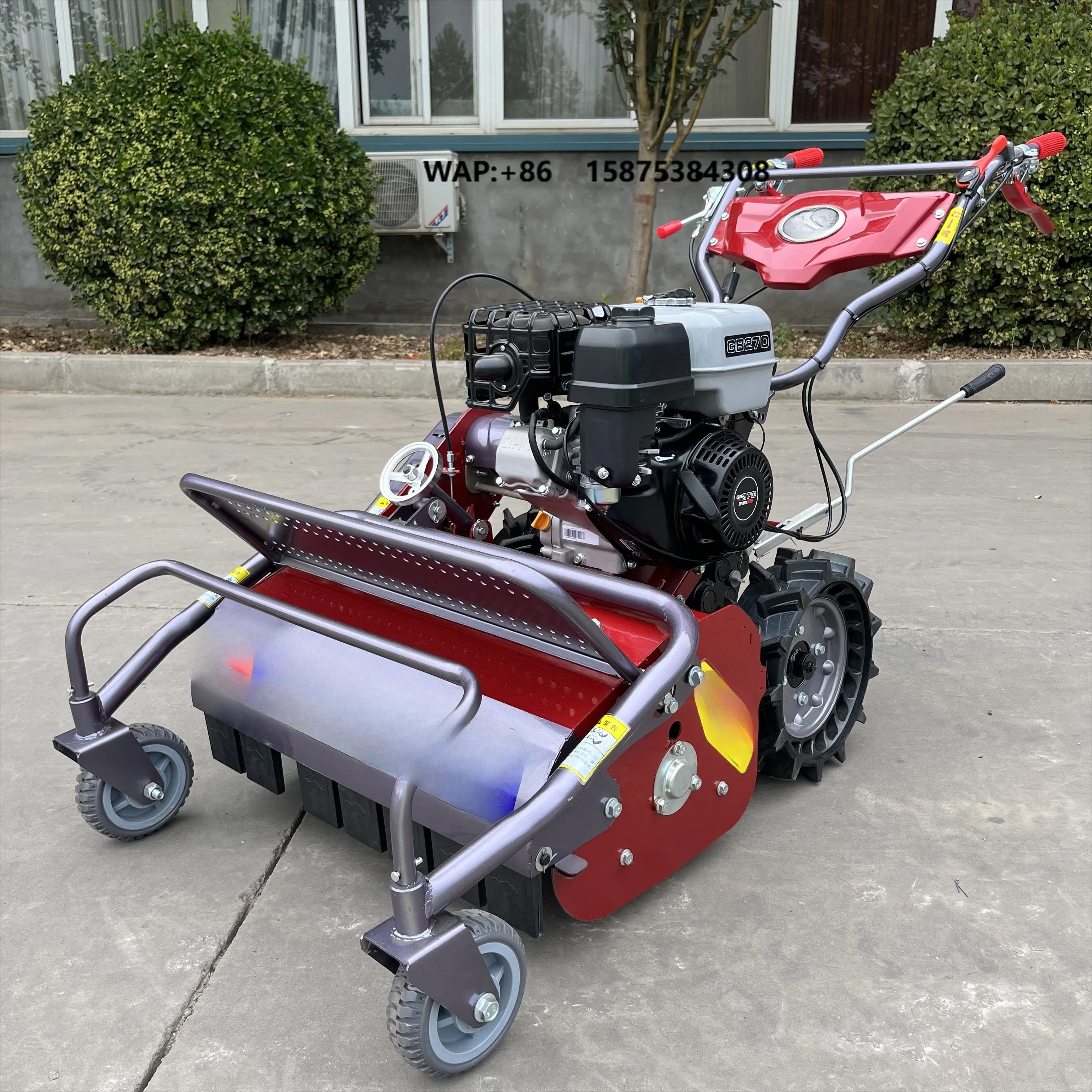 Industrial Single Cylinder 600mm Self-propelled Lawn Mower with Powerful Engine 600mm Cutting Width Hand Push Design