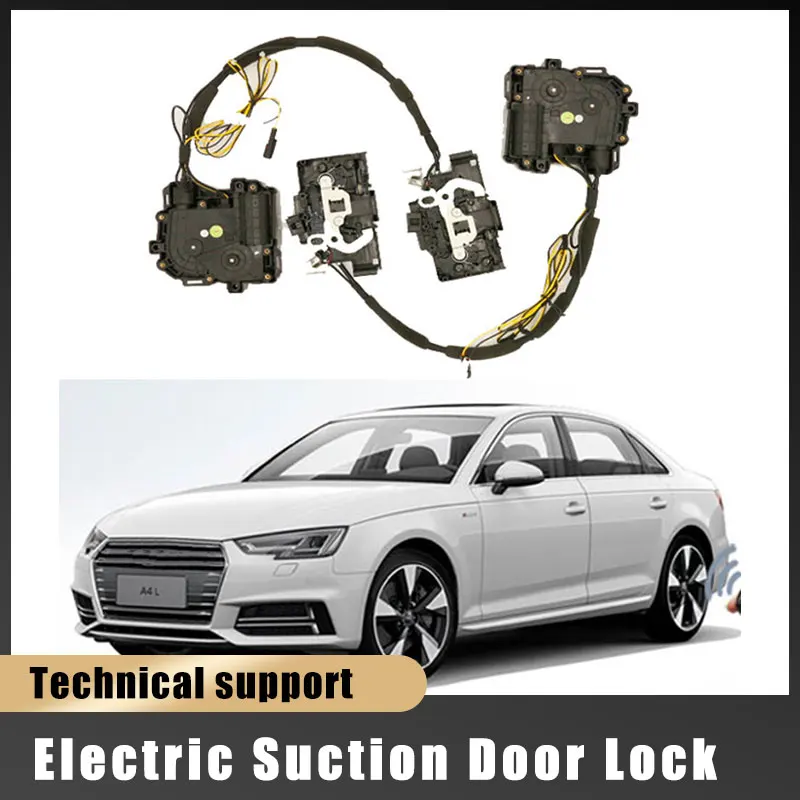 

Автомобильная дверная защелка с мягким закрыванием, привод замка, электрическое поглощение, всасывание, бесшумный доводчик для Audi A4L 2015 ~ 2020