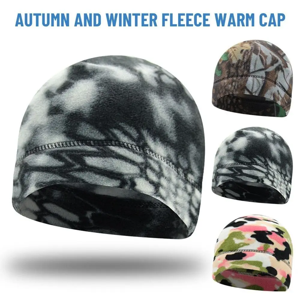 Warm Windproof Winter Cap Elastic Warm Fleece Cap Breathable Thickened Ski Baggy Hat Riding Fishing Hiking